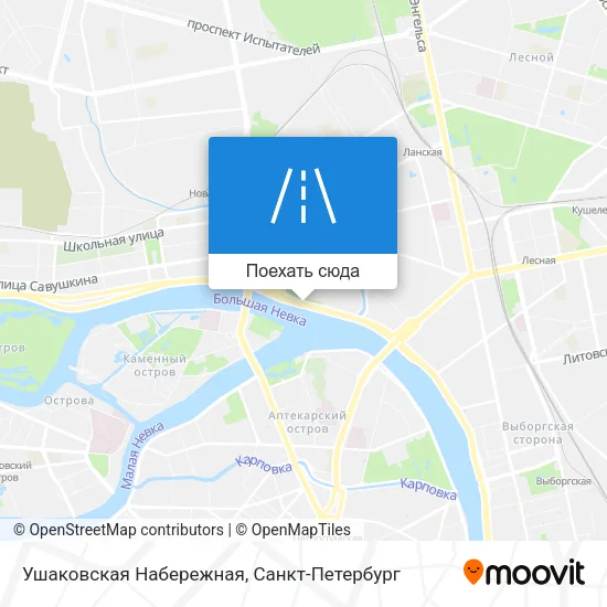 Карта Ушаковская Набережная