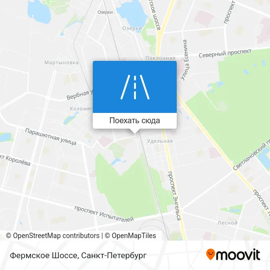 Карта Фермское Шоссе