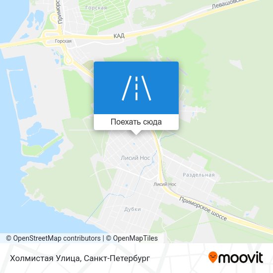 Карта Холмистая Улица