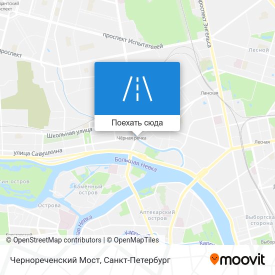 Карта Чернореченский Мост