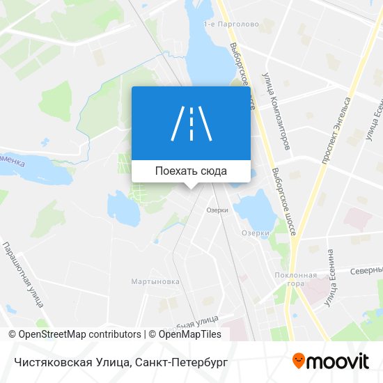 Карта Чистяковская Улица