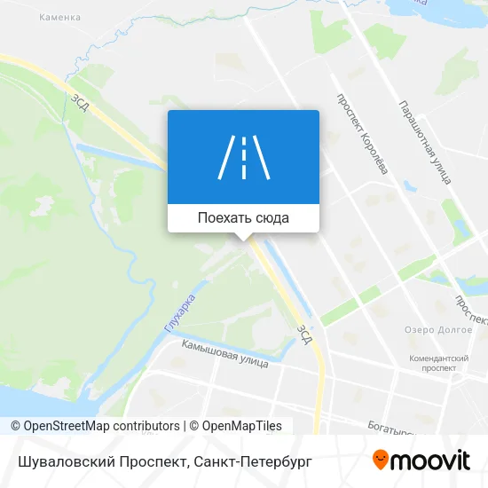 Карта Шуваловский Проспект