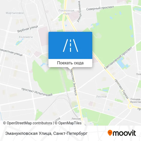 Карта Эмануиловская Улица