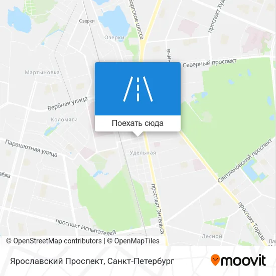 Карта Ярославский Проспект