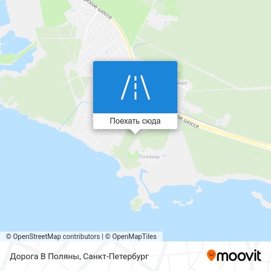 Карта Дорога В Поляны