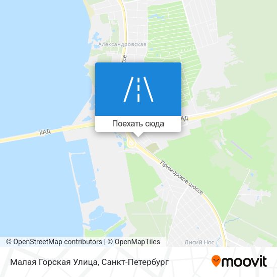 Карта Малая Горская Улица