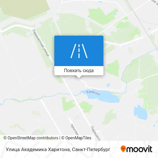 Карта Улица Академика Харитона