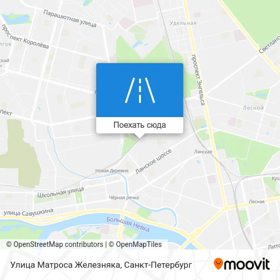 Карта Улица Матроса Железняка