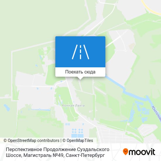 Карта Перспективное Продолжение Суздальского Шоссе, Магистраль №49