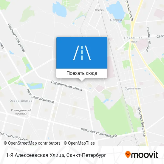 Карта 1-Я Алексеевская Улица