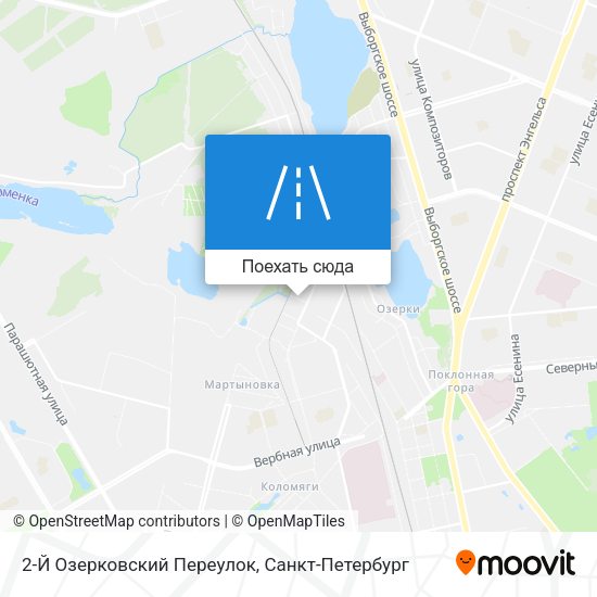 Карта 2-Й Озерковский Переулок