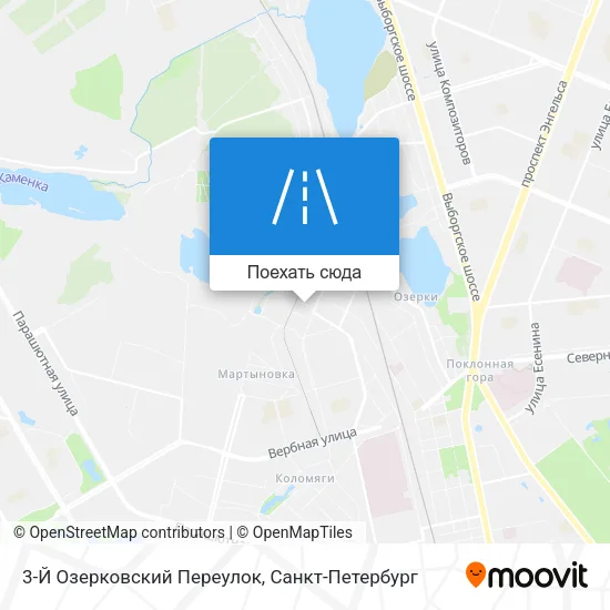 Карта 3-Й Озерковский Переулок