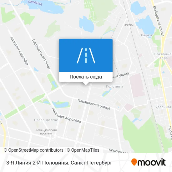 Карта 3-Я Линия 2-Й Половины