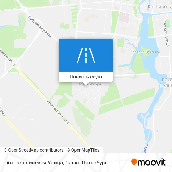 Карта Антропшинская Улица