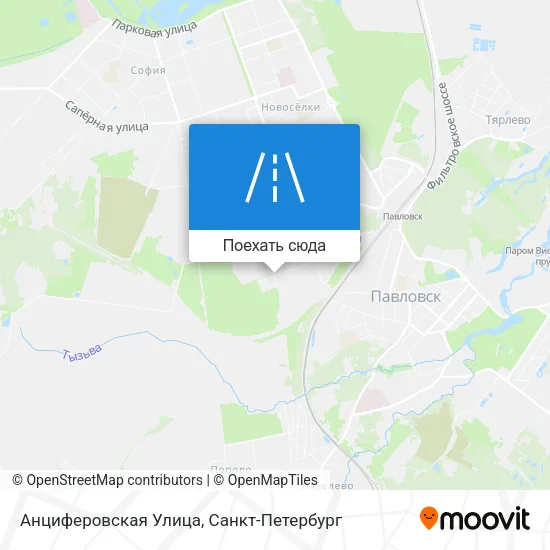 Карта Анциферовская Улица