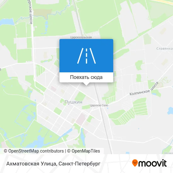 Карта Ахматовская Улица