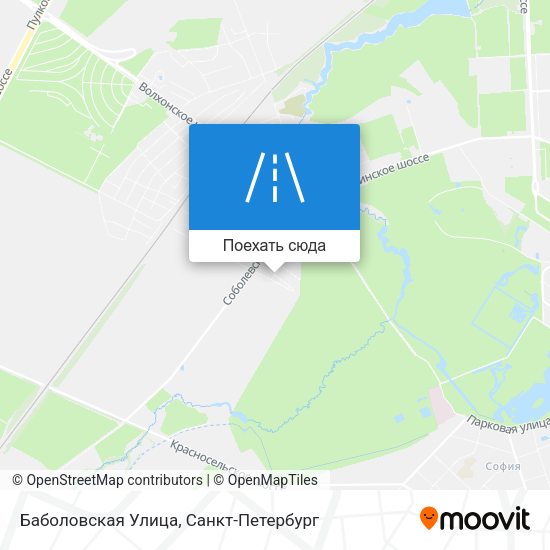 Карта Баболовская Улица