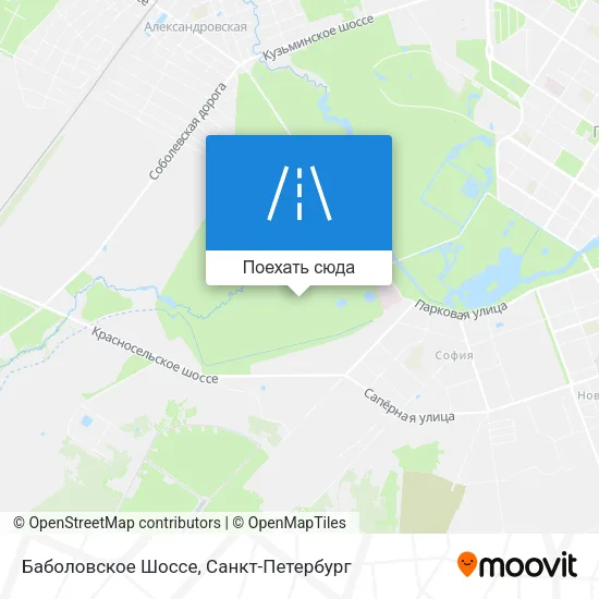 Карта Баболовское Шоссе
