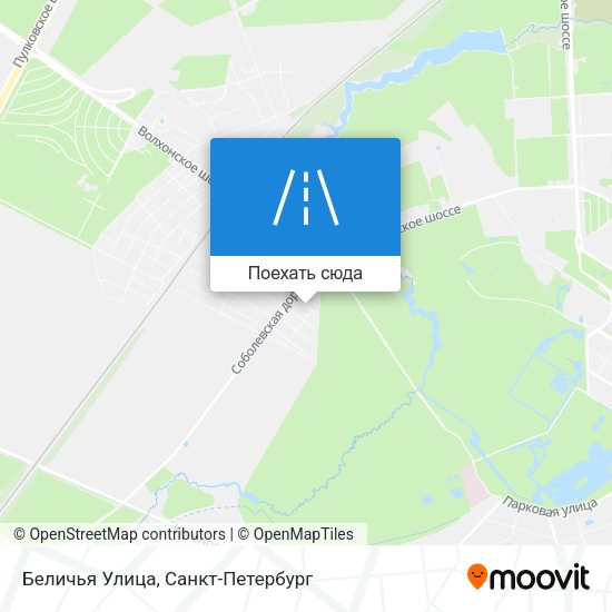 Карта Беличья Улица