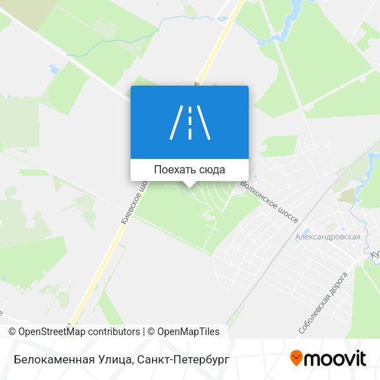 Карта Белокаменная Улица