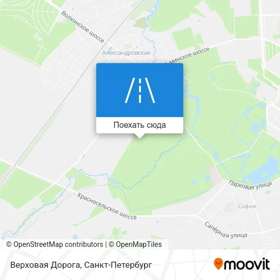 Карта Верховая Дорога