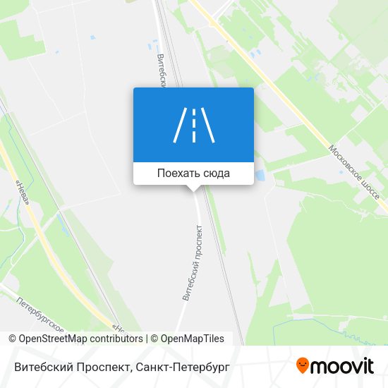 Карта Витебский Проспект