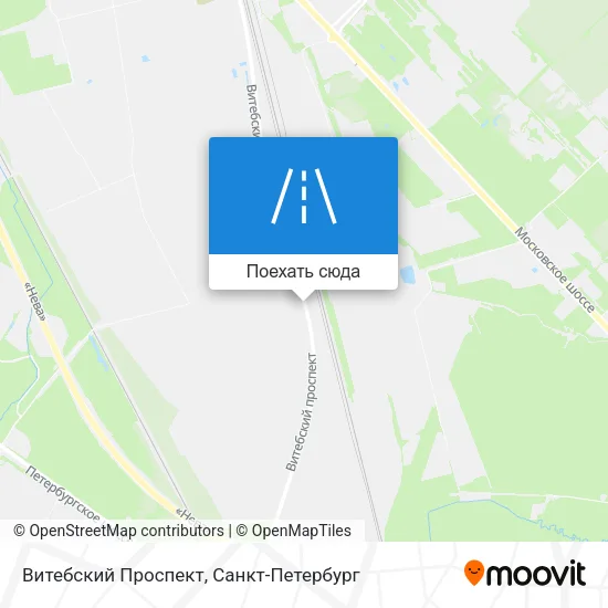 Карта Витебский Проспект