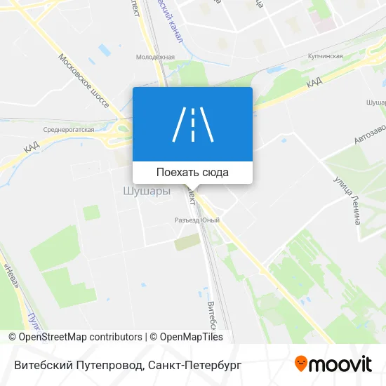 Карта Витебский Путепровод