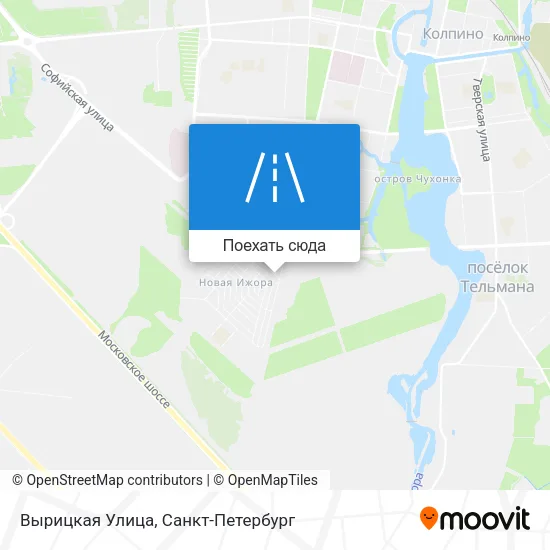 Карта Вырицкая Улица