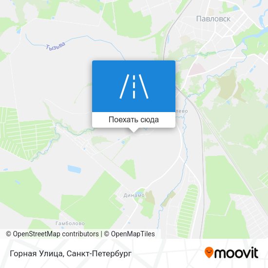 Карта Горная Улица