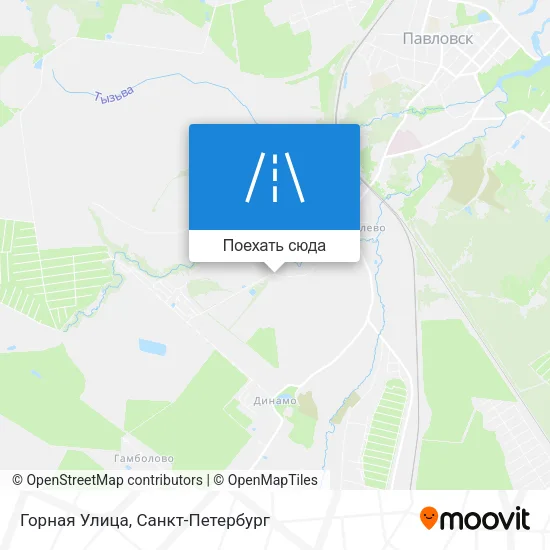 Карта Горная Улица
