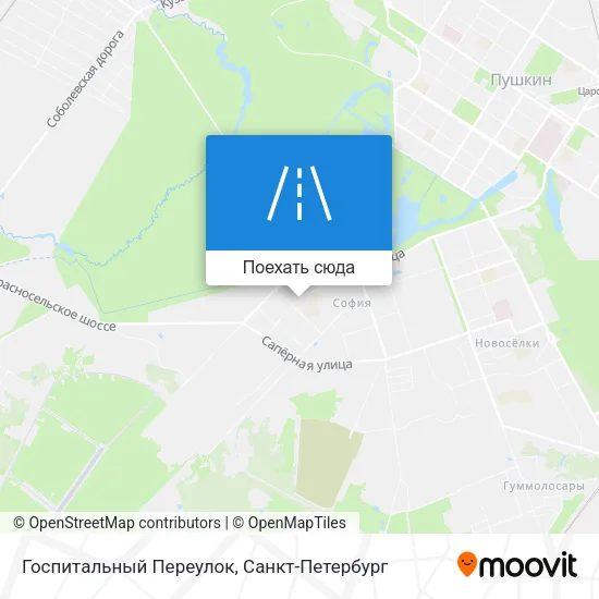Карта Госпитальный Переулок