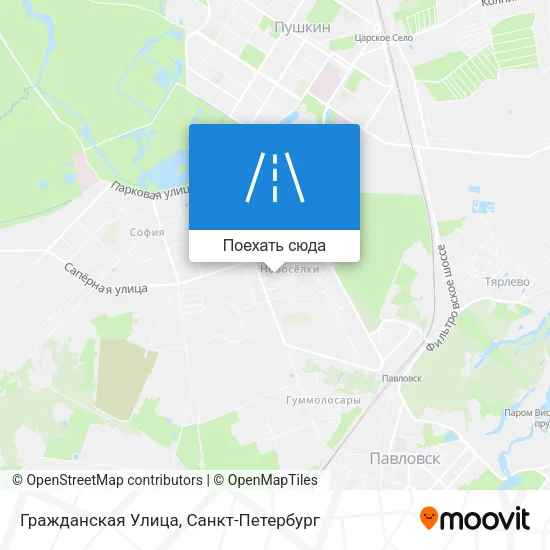 Карта Гражданская Улица