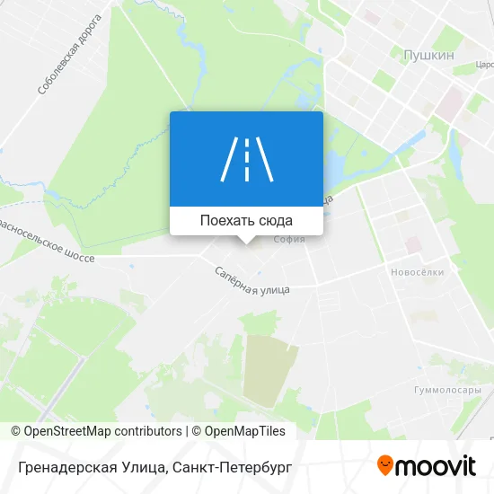 Карта Гренадерская Улица