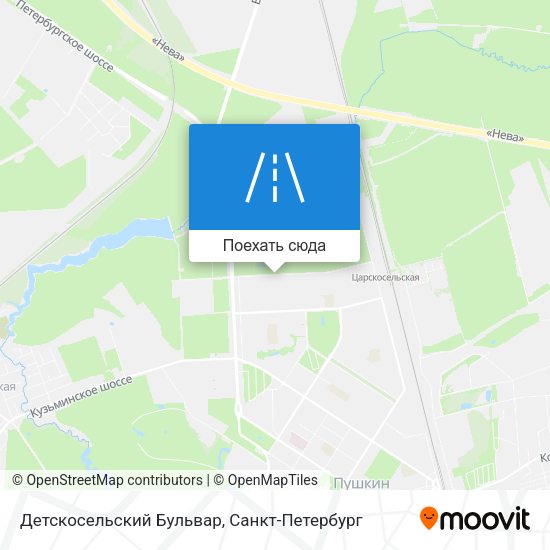 Карта Детскосельский Бульвар