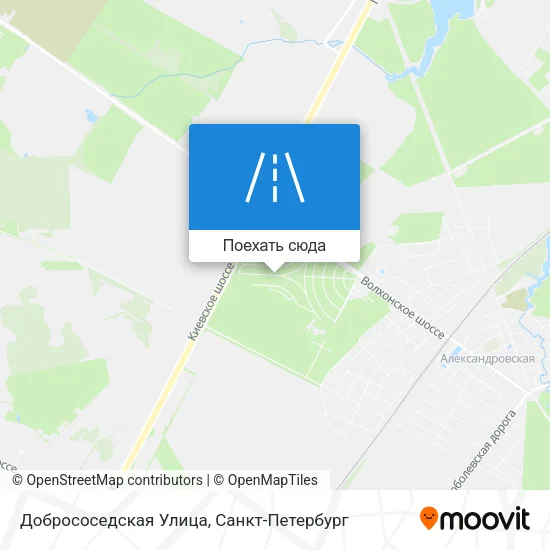 Карта Добрососедская Улица