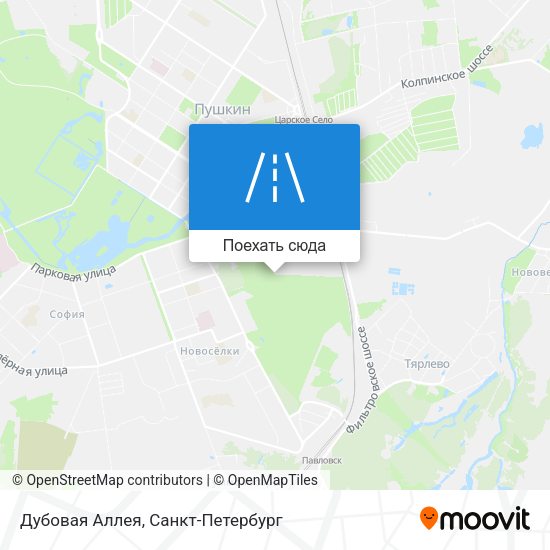 Карта Дубовая Аллея