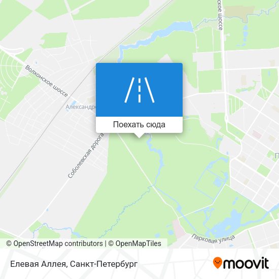 Карта Елевая Аллея