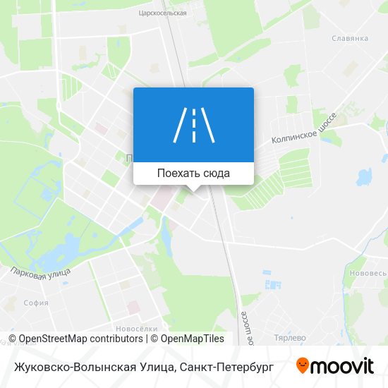 Карта Жуковско-Волынская Улица
