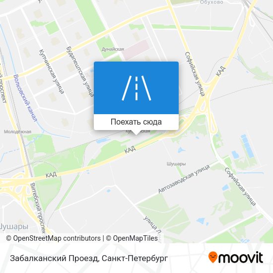Карта Забалканский Проезд