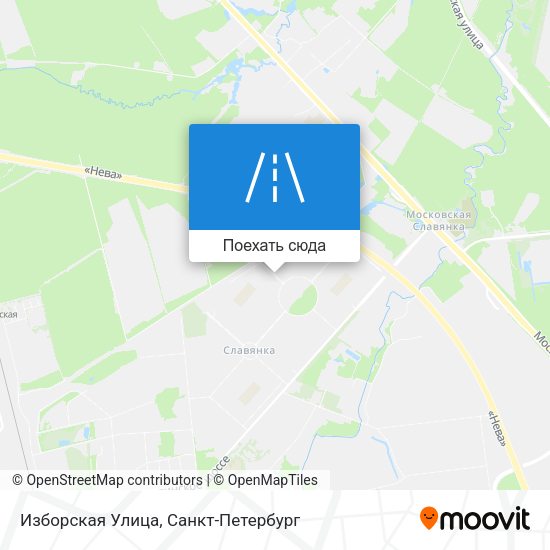 Карта Изборская Улица