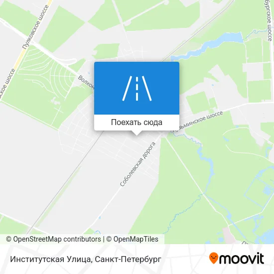 Карта Институтская Улица
