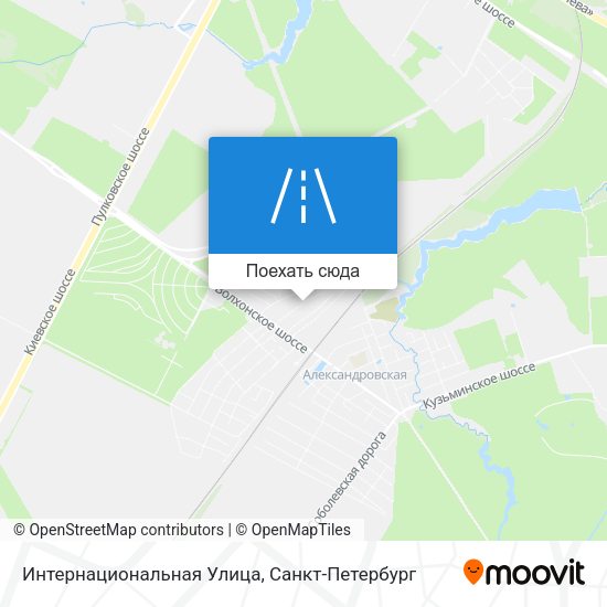 Карта Интернациональная Улица
