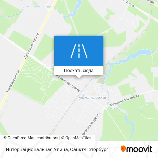 Карта Интернациональная Улица