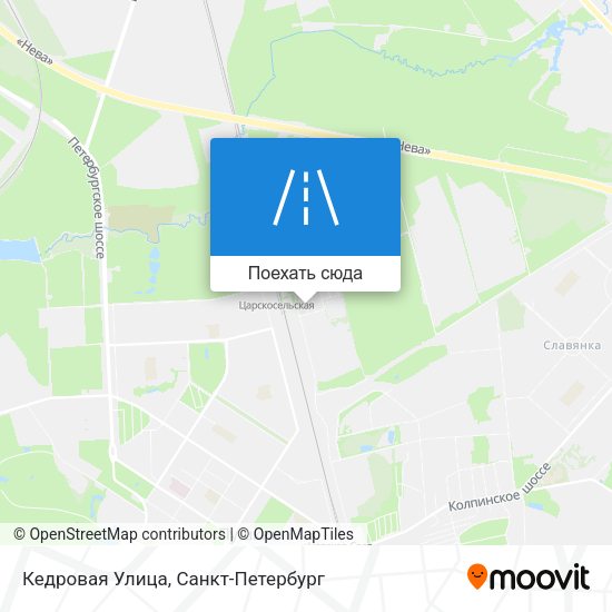 Карта Кедровая Улица