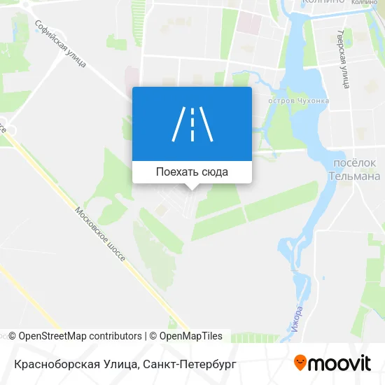 Карта Красноборская Улица