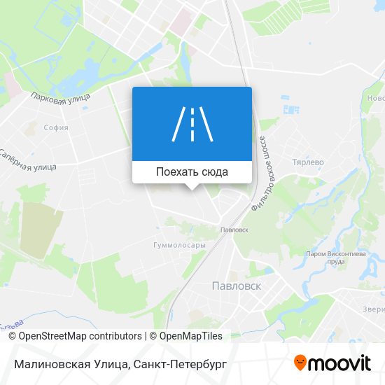 Карта Малиновская Улица