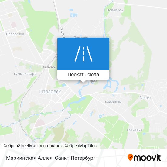 Карта Мариинская Аллея