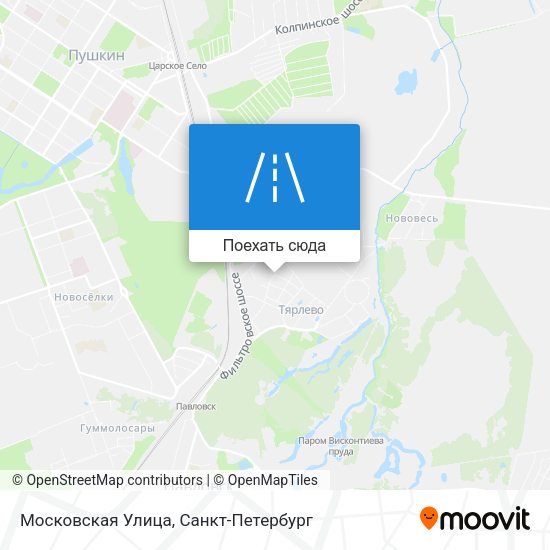 Карта Московская Улица