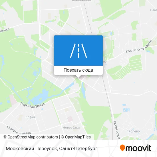 Карта Московский Переулок